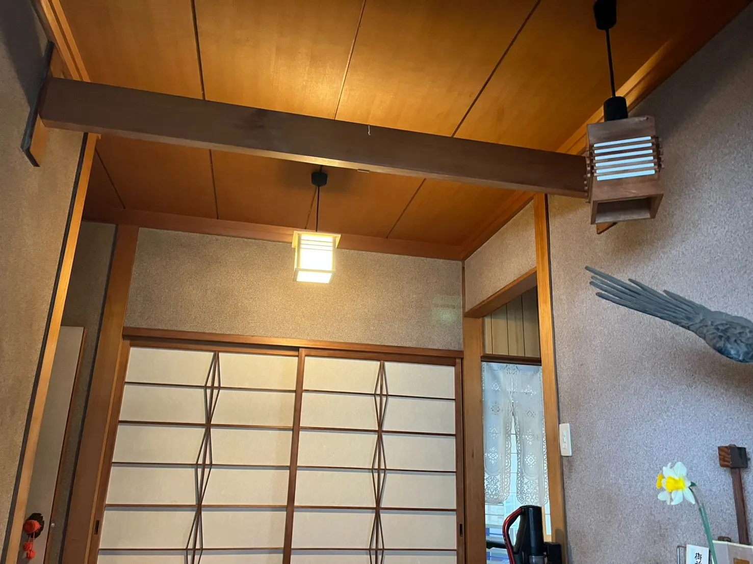玄関照明　取替工事