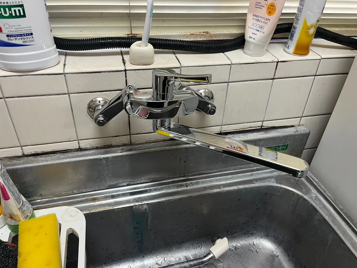キッチン水栓　取替工事